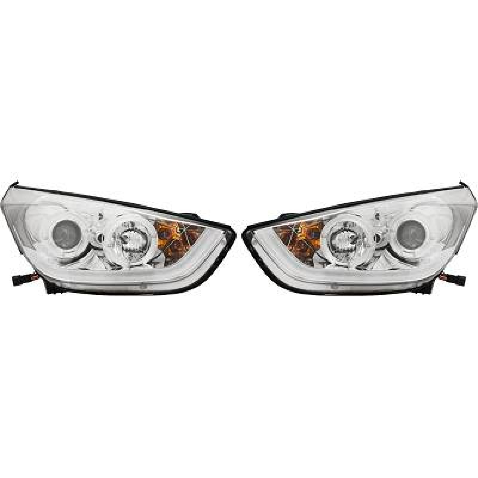 Jogo de faróis principais para Hyundai IX 35 10-13