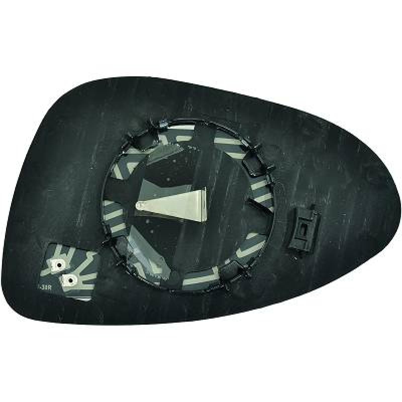 Vidro de espelho, espelho retrovisor exterior Direito para Chevrolet/Daewoo Aveo Fliess-/Berlina 11->>