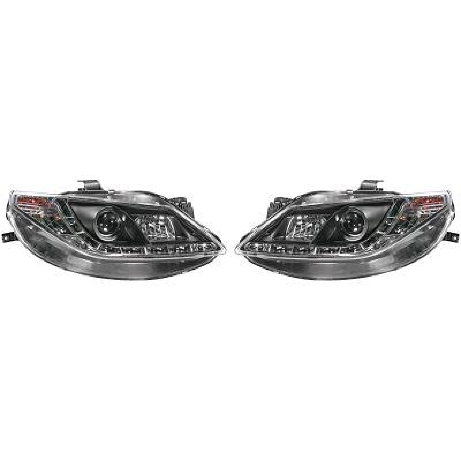 Jogo de faróis principais para Seat Ibiza Berlina/Sportcoupe 08-12