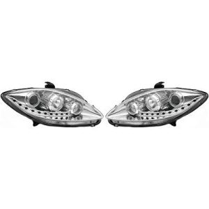 Jogo de faróis principais para Seat Toledo/Leon/Altea 04-09