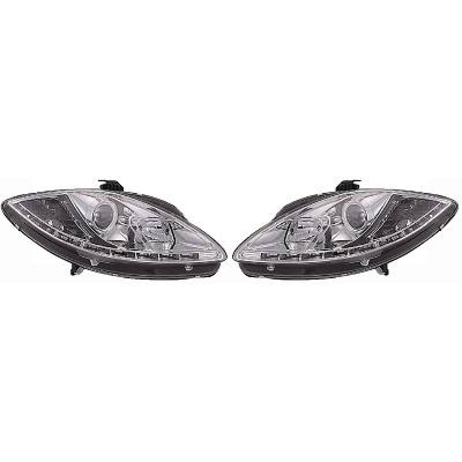 Jogo de faróis principais para Seat Toledo/Leon/Altea 04-09