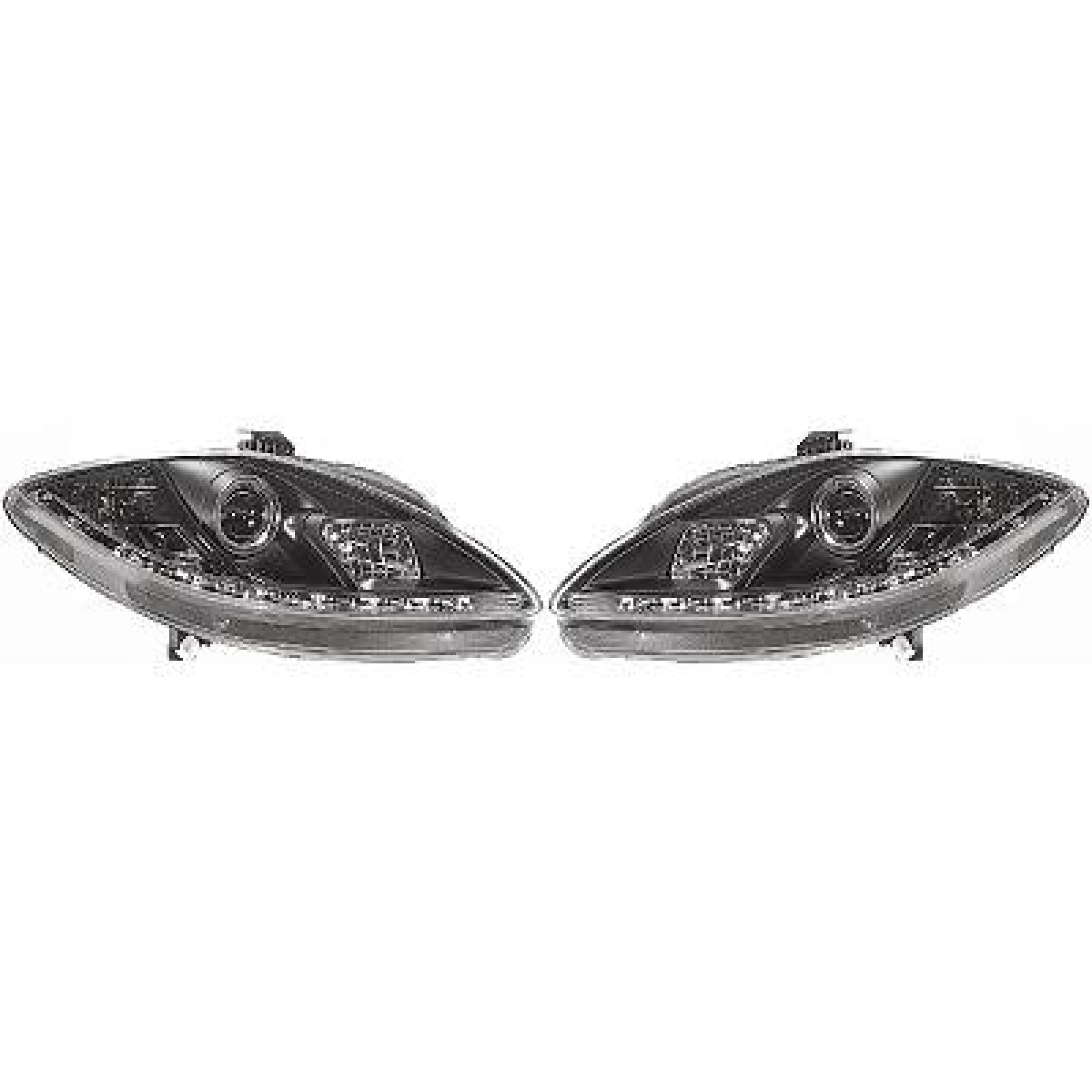 Jogo de faróis principais para Seat Toledo/Leon/Altea 04-09