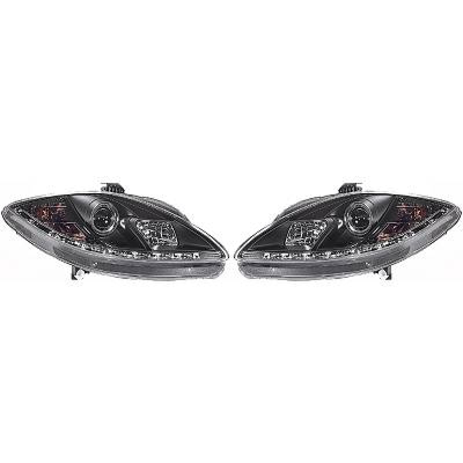 Jogo de faróis principais para Seat Toledo/Leon/Altea 04-09