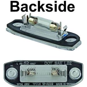 Luz de chapa de matrícula para Volvo V70 07->>