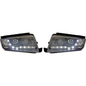 Jogo de faróis principais para Skoda Fabia3/4/5 portas/Carrinha 99-07