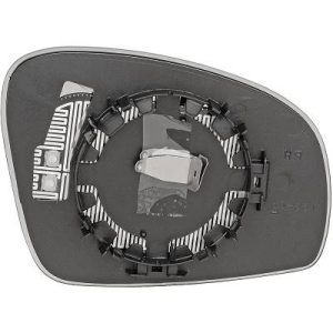 Vidro de espelho, espelho retrovisor exterior Esquerdo para Skoda Fabia 3/4/5 portas/Carrinha 10-14