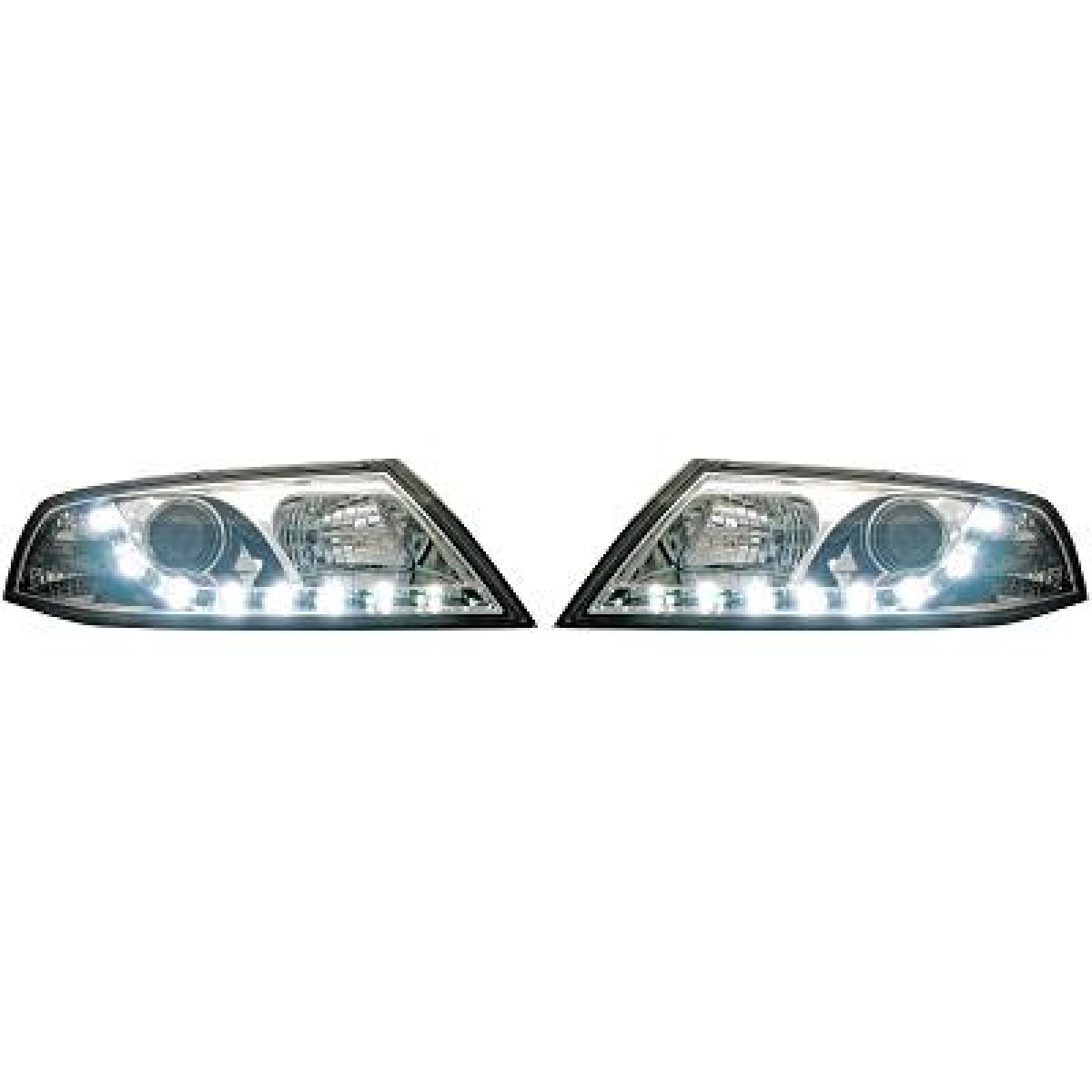 Jogo de faróis principais para Skoda Octavia Berlina/Carrinha 04-08