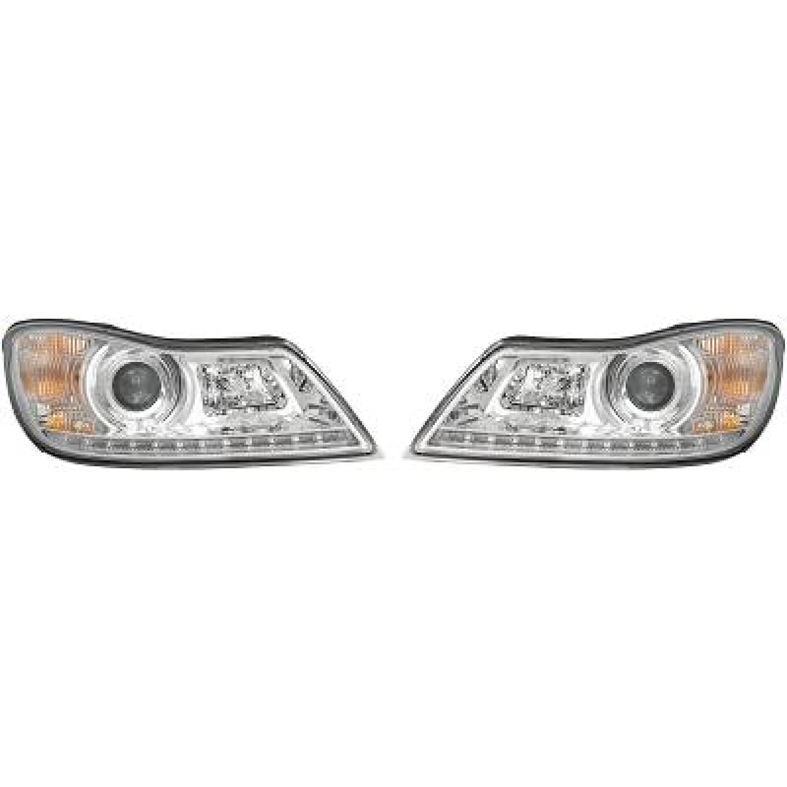 Jogo de faróis principais para Skoda Octavia Berlina/Carrinha 08-13