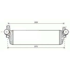 Radiador do ar de sobrealimentação para Volkswagen T5 Multivan/Caravelle 09-15