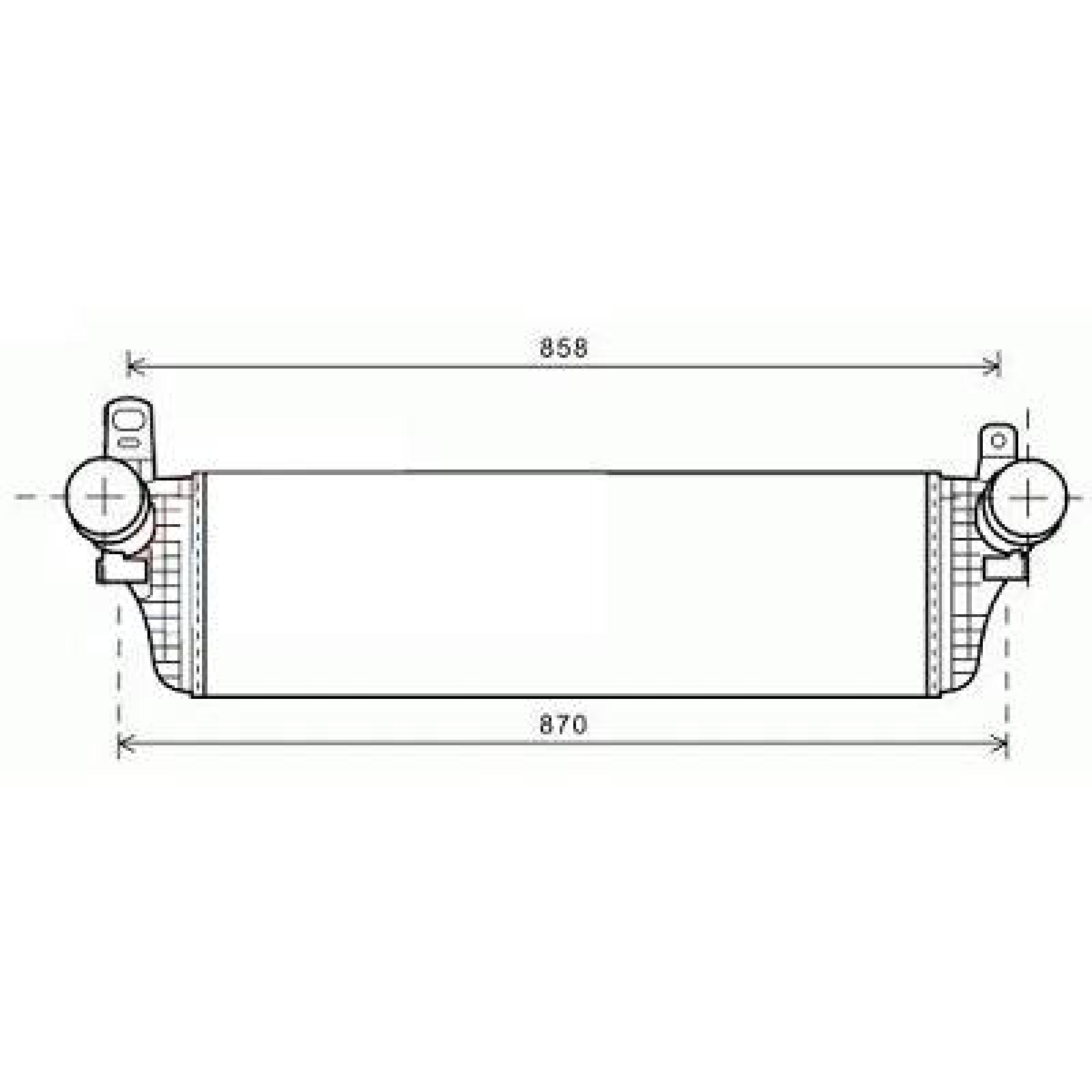 Radiador do ar de sobrealimentação para Volkswagen T5 Multivan/Caravelle 09-15