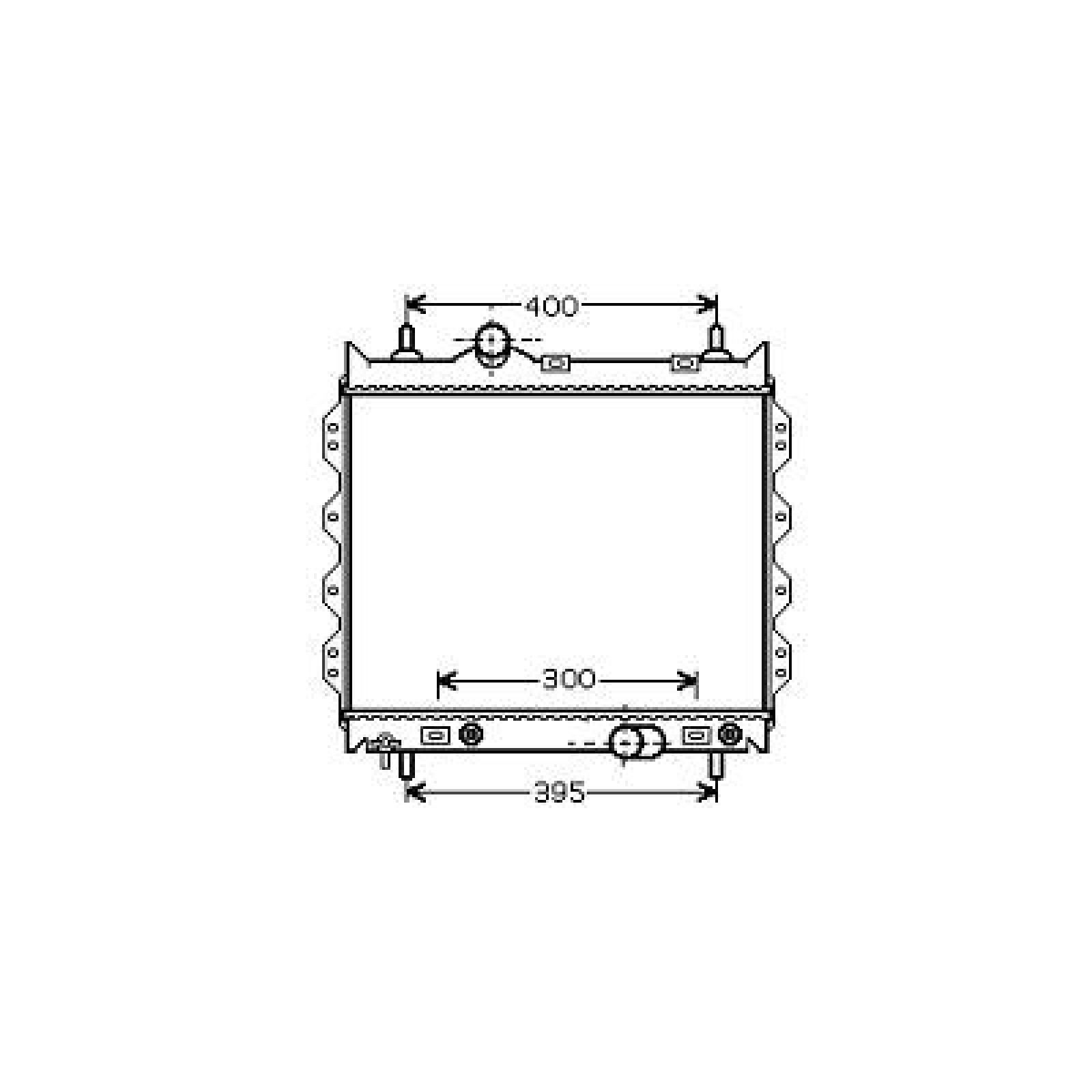 Radiador, arrefecimento do motor para Chrysler PT Cruiser Berlina/Cabrio 05-10