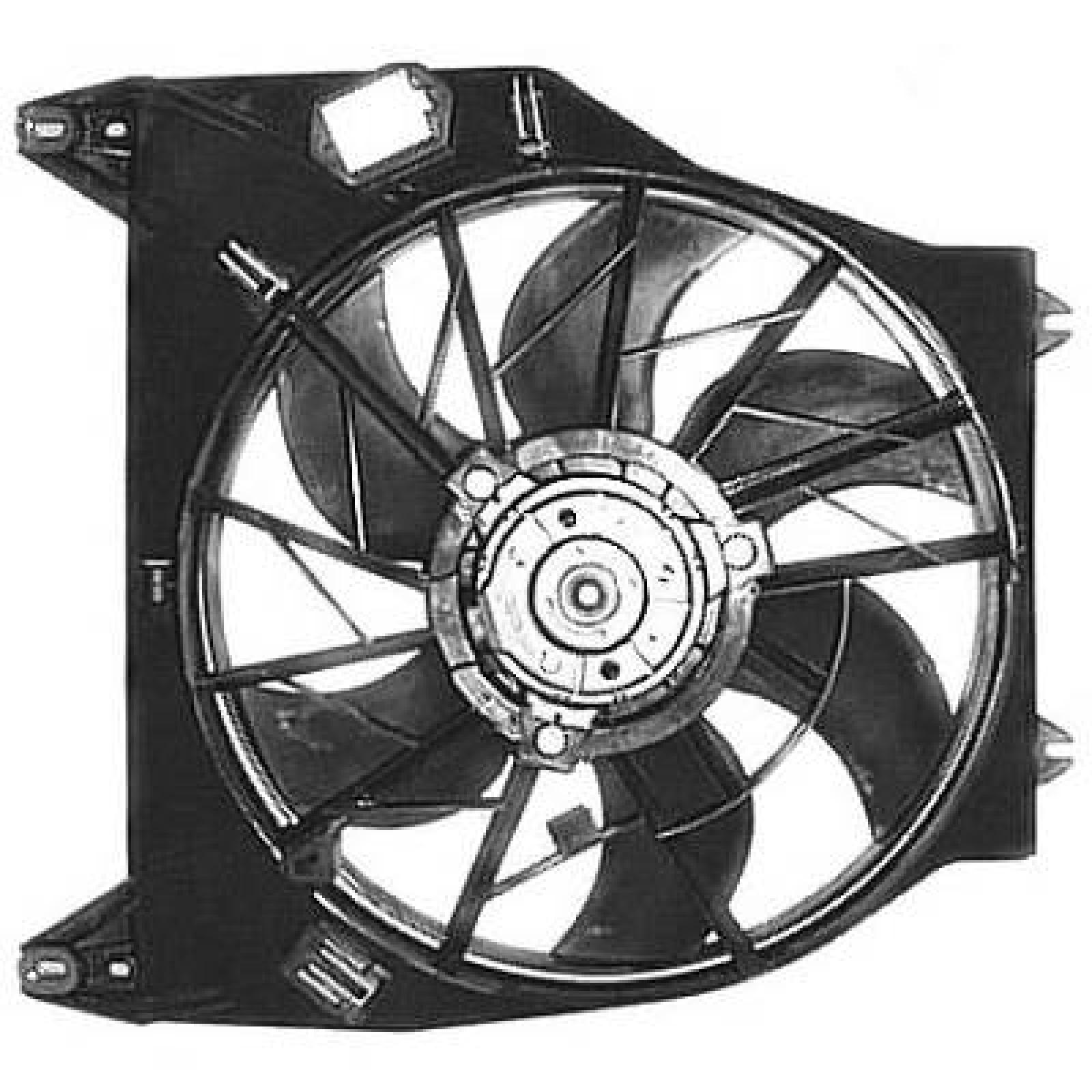 Ventilador, refrigeração do motor para Renault Kangoo 03-07