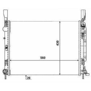 Radiador, arrefecimento do motor para Renault Kangoo 08-13