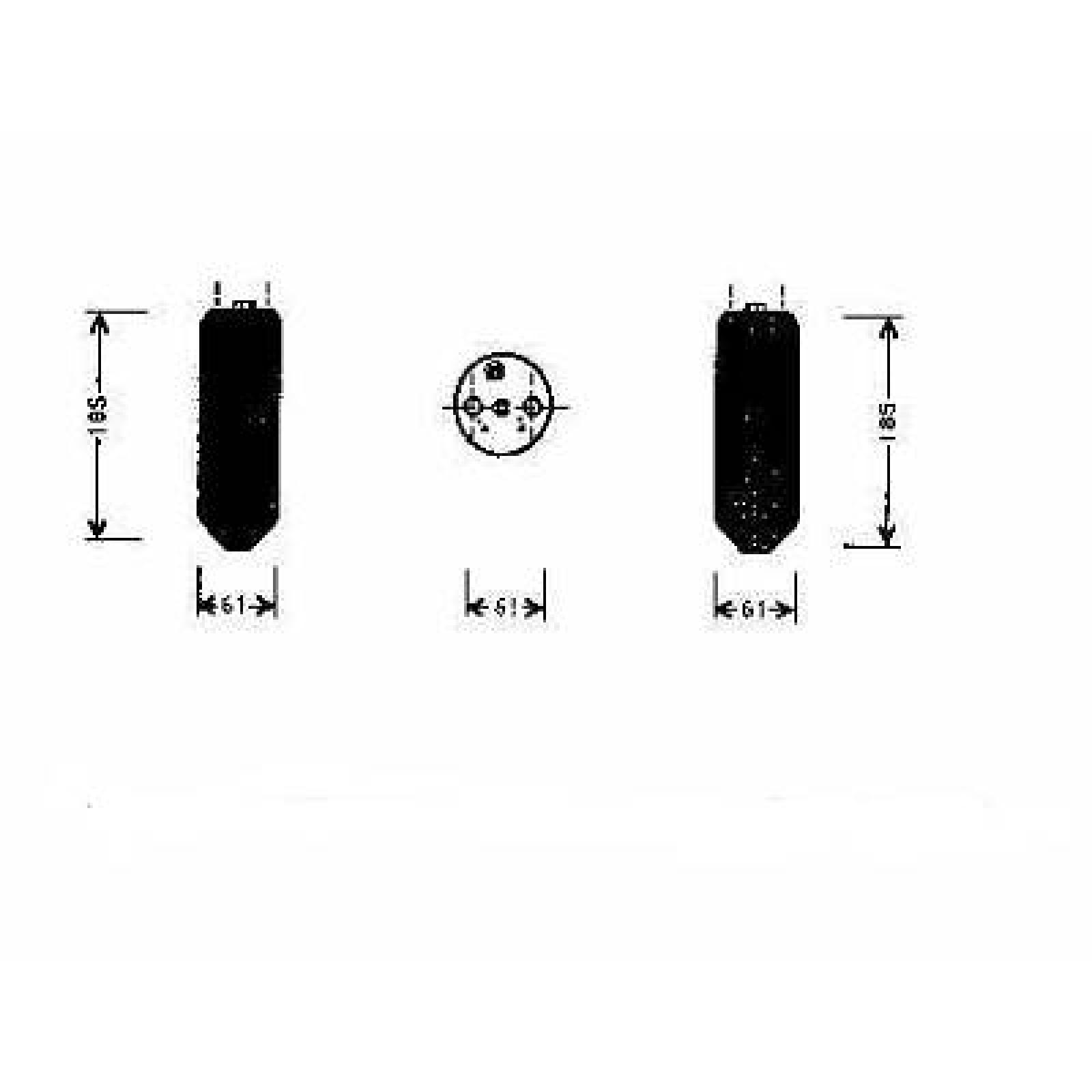 Secador, ar condicionado para Mitsubishi Lancer (Berlina/Carrinha) 93-96