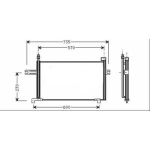 Condensador, ar condicionado para Nissan Micra K11 92-98