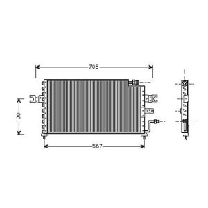 Condensador, ar condicionado para US Parts & Oldtimer Oldtimer Restposten