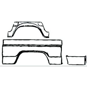 Cava da roda para Mercedes 207D-410 77-95