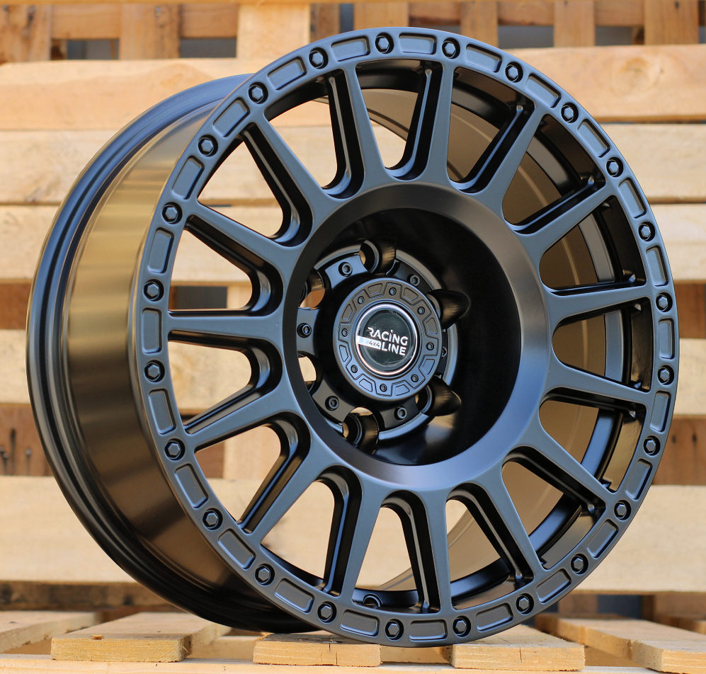 Jante 4X4 17x8 ET-15 6x139,7 - Black Half Matt