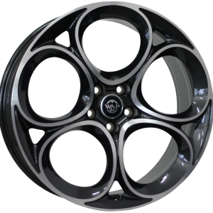 Jante Alfa-Romeo 20x8,5 ET31 5x110 - GLOSSY BLACK POLISHED