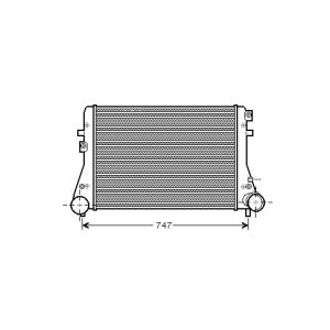 Radiador do ar de sobrealimentação para Audi A3 Berlina/Sportb./Cabrio 08-12