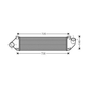 Radiador do ar de sobrealimentação para Ford Focus III 08-10