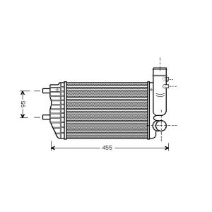 Radiador do ar de sobrealimentação para Citroen Jumper 94-02