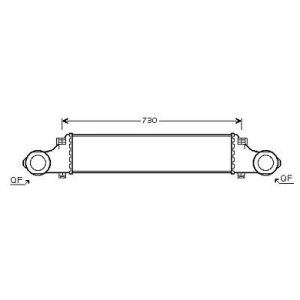 Radiador do ar de sobrealimentação para Mercedes Classe E E220-500 W211 02-06