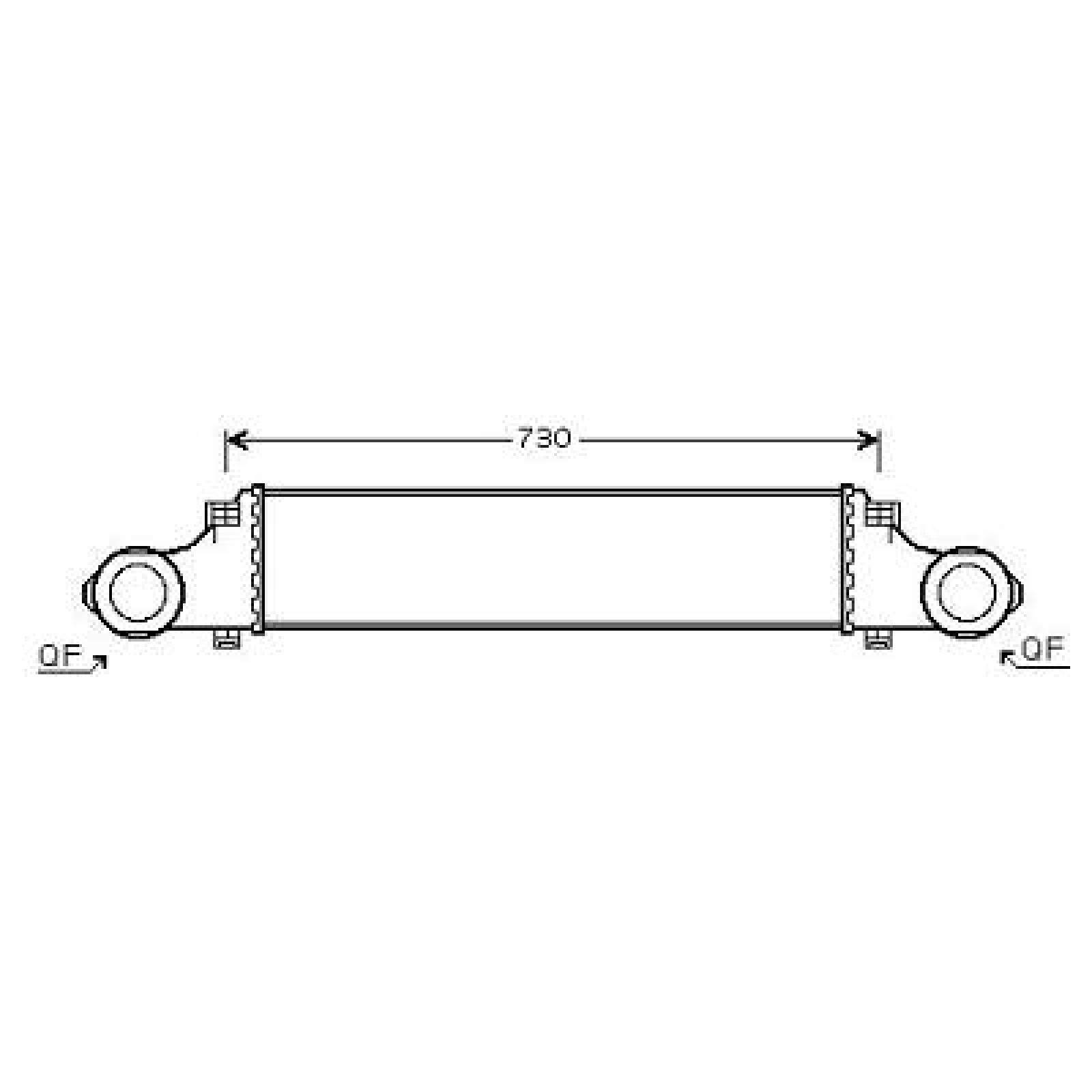 Radiador do ar de sobrealimentação para Mercedes Classe E E220-500 W211 02-06