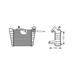 Radiador do ar de sobrealimentação para Skoda Fabia 3/4/5 portas/Carrinha 10-14