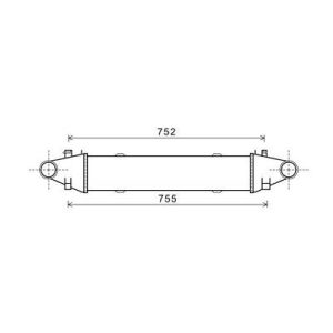 Radiador do ar de sobrealimentação para Mercedes Classe C W204 07-11