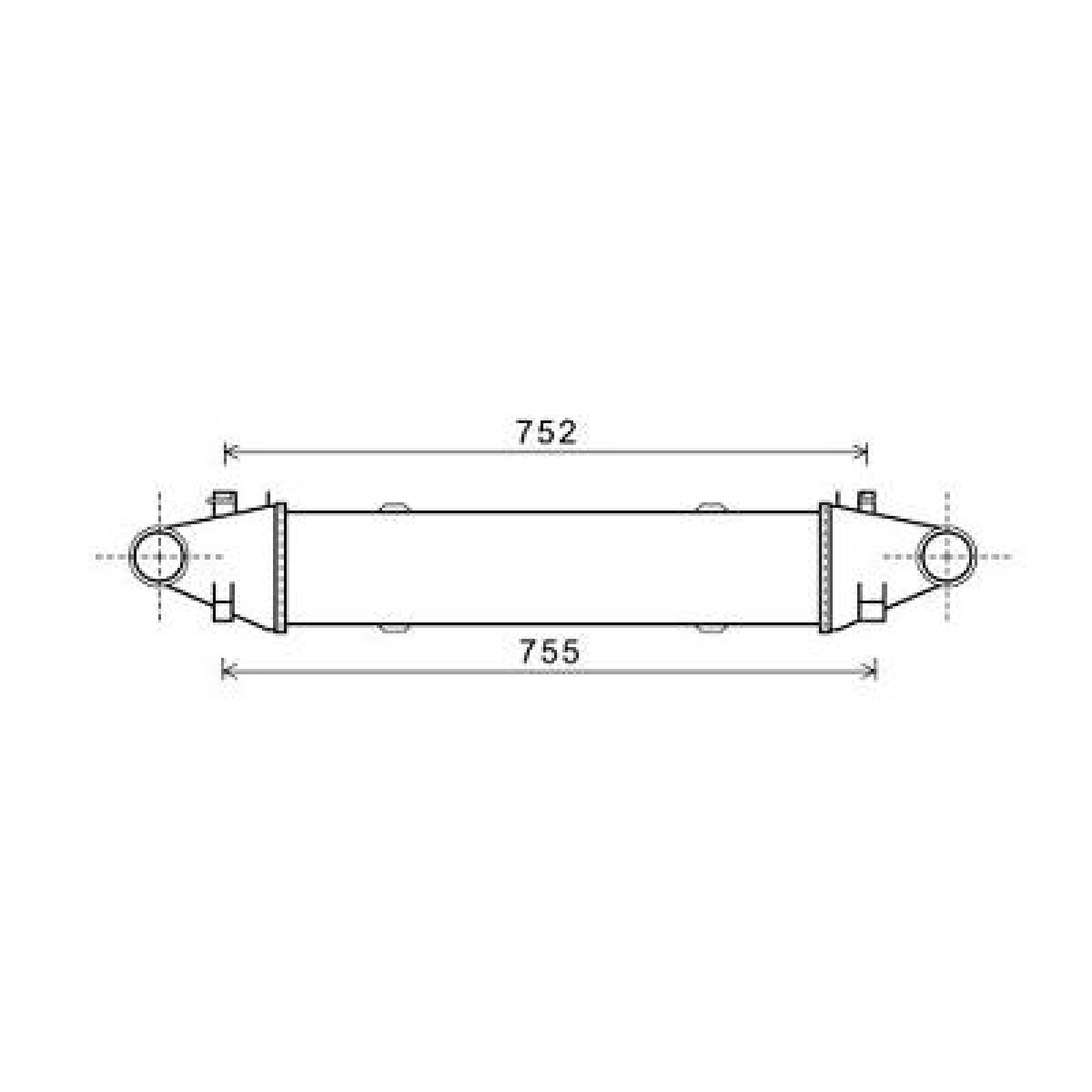 Radiador do ar de sobrealimentação para Mercedes Classe C W204 07-11