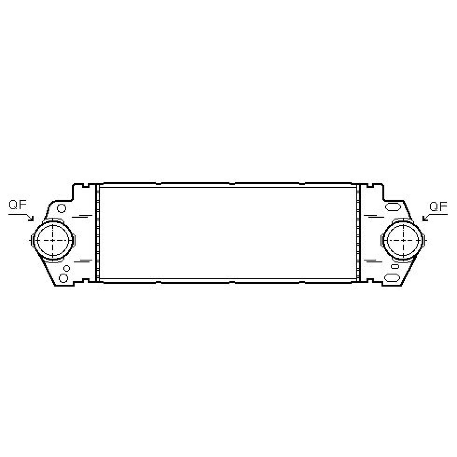 Radiador do ar de sobrealimentação para Volkswagen T5 Multivan/Caravelle 03-09