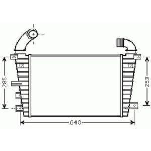 Radiador do ar de sobrealimentação para Opel Astra H 04-09