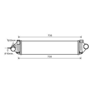 Radiador do ar de sobrealimentação para Ford C-Max 10-15
