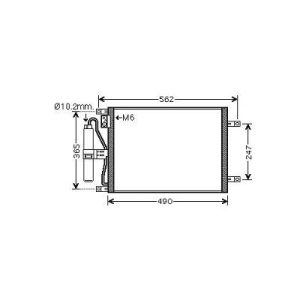Condensador, ar condicionado para Nissan Micra K12 05-10