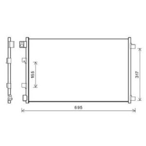 Condensador, ar condicionado para Nissan Qashqai 07-10