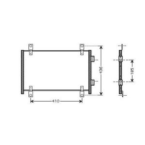 Condensador, ar condicionado para Fiat Ducato 02-06