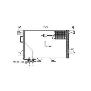 Condensador, ar condicionado para Mercedes Classe C (C180-320)W203 00-04