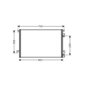 Condensador, ar condicionado para Opel Vectra C Berlina/Carrinha 05-08