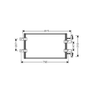 Condensador, ar condicionado para Renault Traffic II 06-13