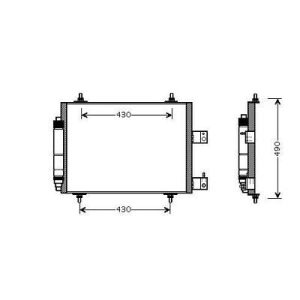 Condensador, ar condicionado para Fiat Ulysse 02-07