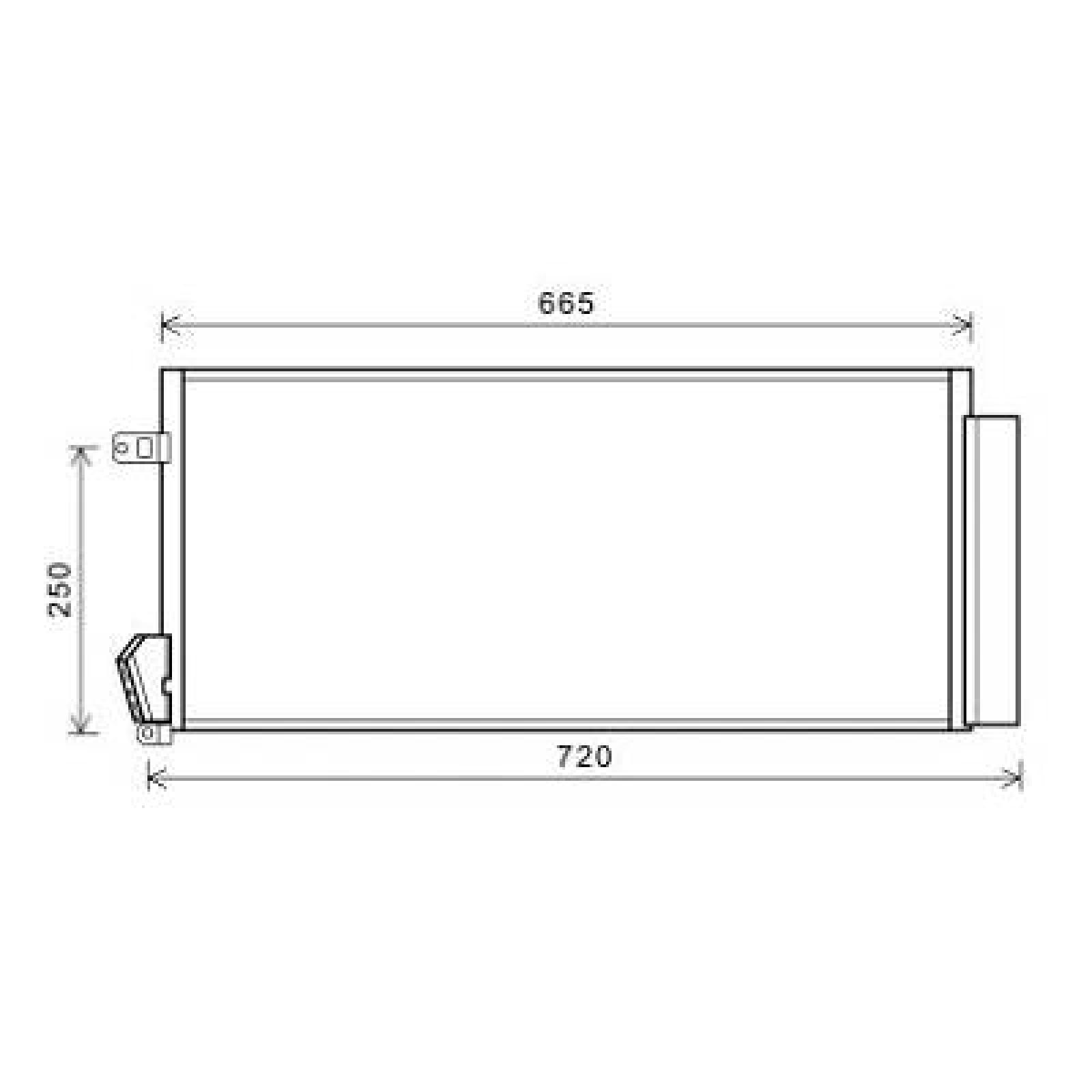 Condensador, ar condicionado para Fiat Doblo 10-15