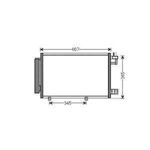 Condensador, ar condicionado para Ford Fiesta 08-12