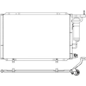 Condensador, ar condicionado para Ford Fiesta 12-17