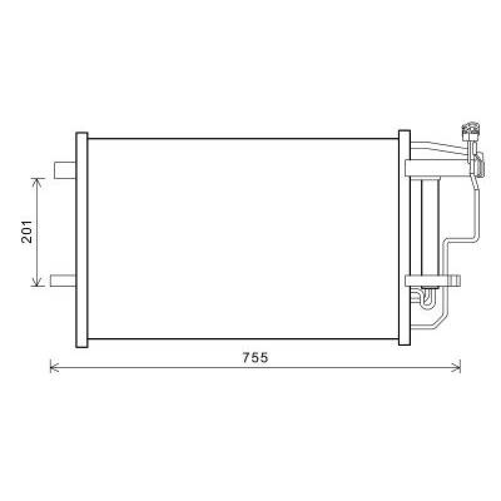 Condensador, ar condicionado para Mazda 3 09-13