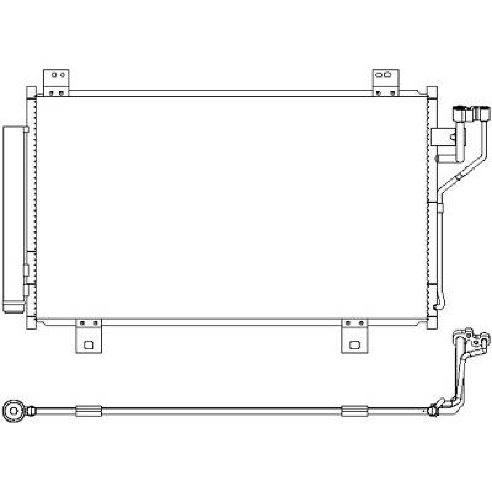 Condensador, ar condicionado para Mazda 3 Berlina 13-16