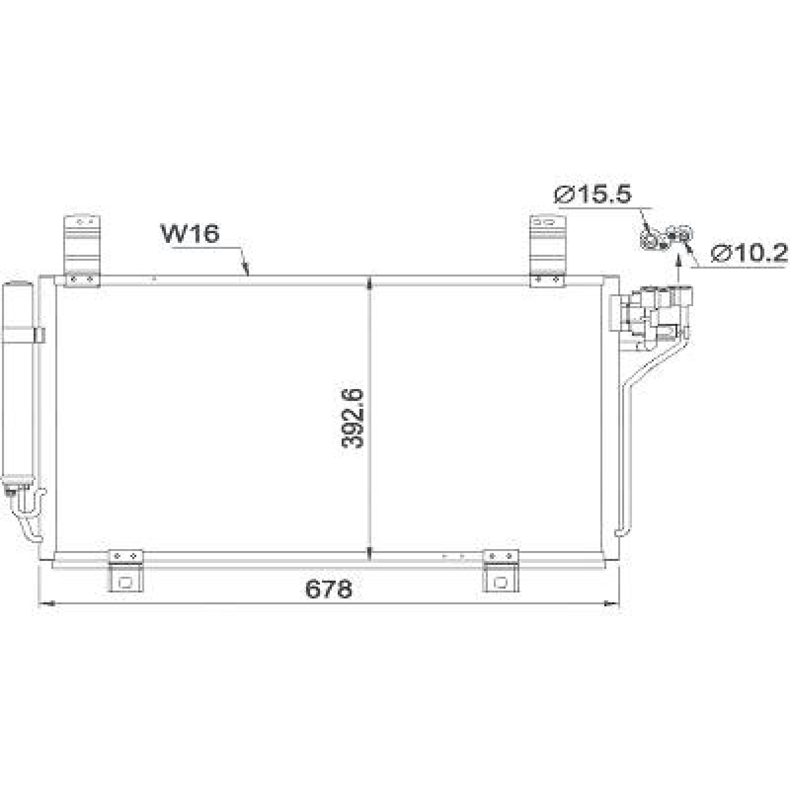 Condensador, ar condicionado para Mazda CX-5 12-17