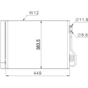 Condensador, ar condicionado para Mercedes Smart Coupé/Cabrio 07-14