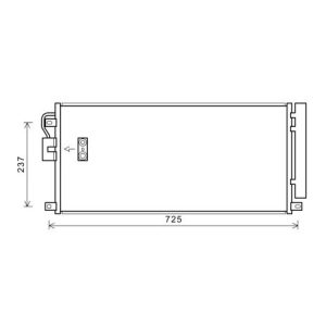 Condensador, ar condicionado para Opel Mokka 12-16
