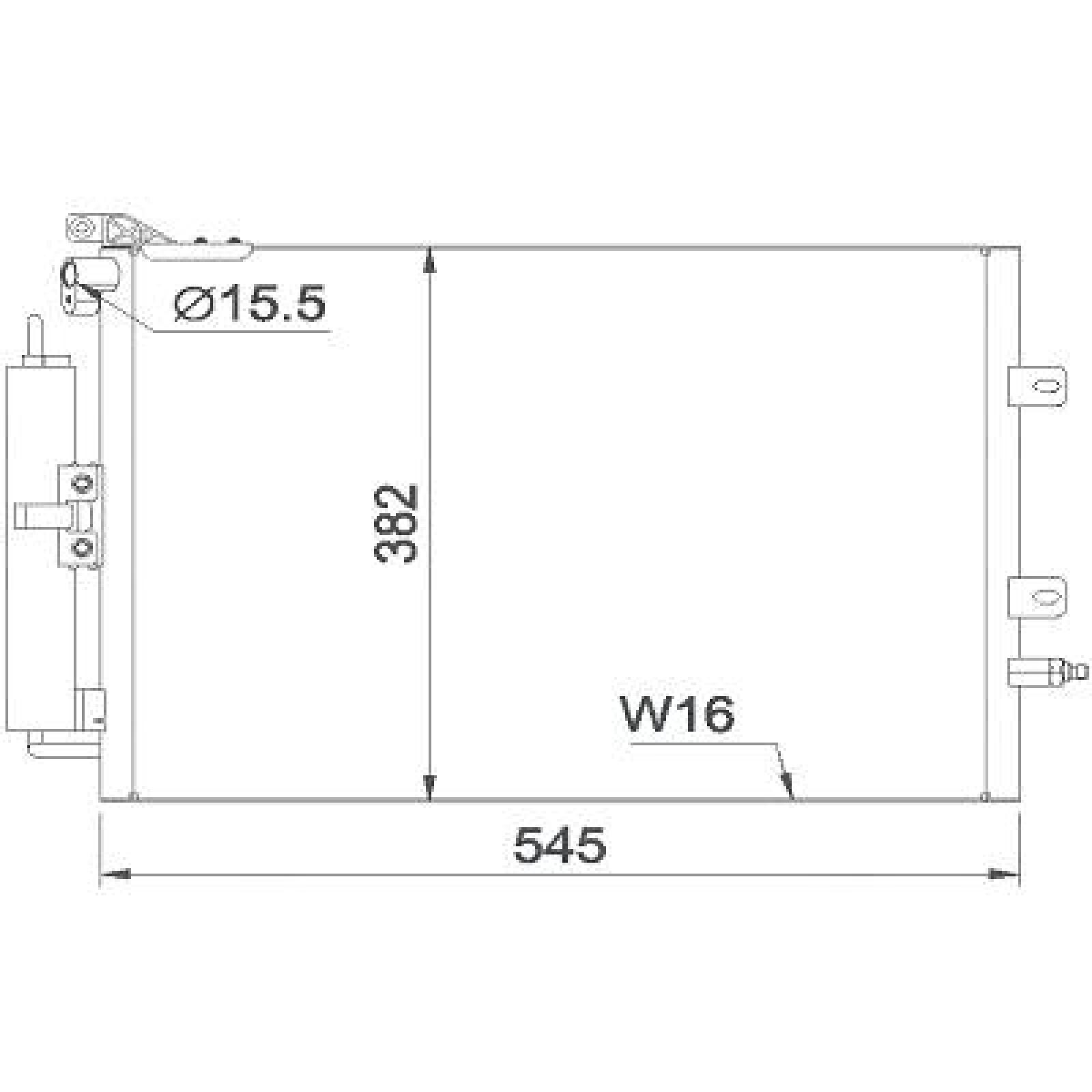 Condensador, ar condicionado para Renault Clio Berlina/Grandtour 09-12